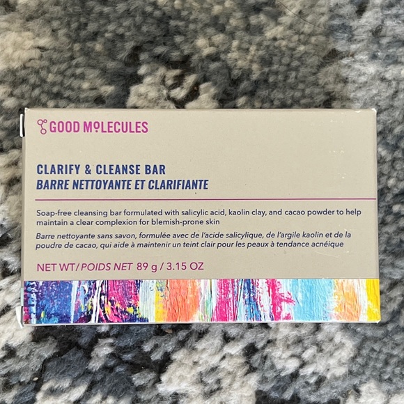 GOOD MOLECULES Clarify & Cleanse Bar soap free NEW IN BOX - Picture 1 of 2